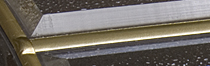 CHI Fiberglass Garage Door Model 2700 Series Window Caming Brass